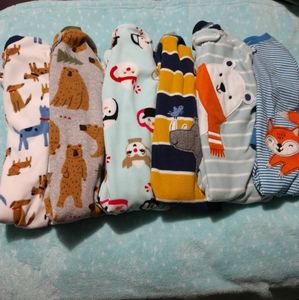 Baby boy 12 month footed pjs